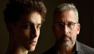 ستيف كاريل يؤدي دور الأب فيما يؤدي النجم تيموثي شالاميه دور الابن