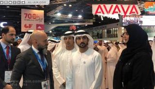 الشيخ حمدان بن محمد بن راشد آل مكتوم في معرض جيتكس