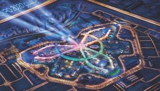 عرض مجسم لموقع إكسبو 2020 