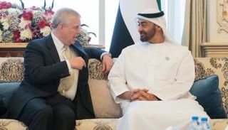 الشيخ محمد بن زايد آل نهيان والأمير أندرو دوق يورك