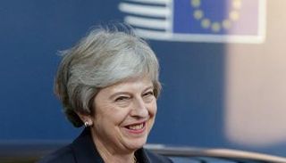  تيريزا ماي خلال القمة الأوروبية في بروكسل 