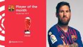 ميسي يُتوج بجائزة لاعب شهر سبتمبر في الليجا