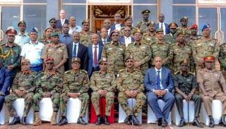 جانب من اجتماع رؤساء أركان دول إيجاد