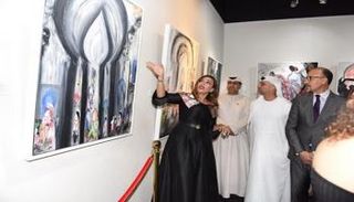 الفنانة التشكيلية لمياء منهل تفتتح معرضها السادس في الإمارات