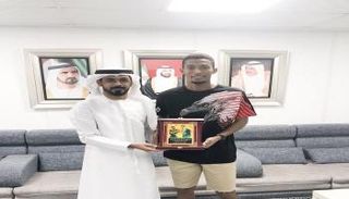 خلال تكريم اللاعب