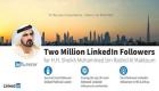 محمد بن راشد ثاني أكثر قائد سياسي عالمي متابعة على "لينكد إن"
