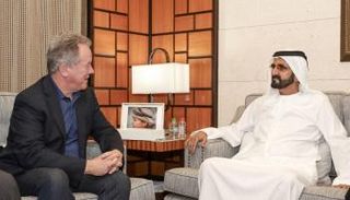 الشيخ محمد بن راشد يستقبل المدير التنفيذي لبرنامج الأغذية العالمي
