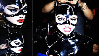 مارثا هانت في زي الهالوين الخاص بها