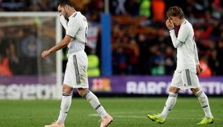 لاعبو الريال بعد الخسارة