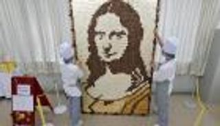 فسيفساء الموناليزا من شرائح الخبز