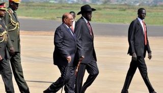 سفاكير ومشار عقب توقيع اتفاق السلام - أرشيفية