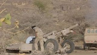 قوات الجيش اليمني في جبهة الملاجم بالبيضاء