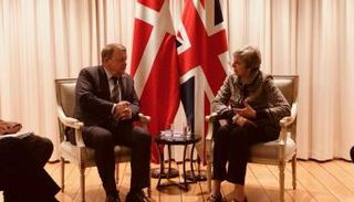رئيس الوزراء الدنماركي خلال لقائه مع ماي- أرشيفية