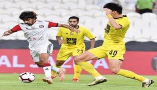 من مباراة الجزيرة والوصل