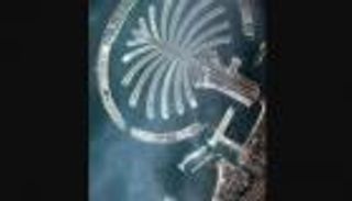 نخلة جميرا أول صورة يلتقطها القمر الصناعي"خليفة سات"