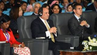 الرئيس المصري عبدالفتاح السيسي خلال المنتدى