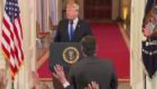 ترامب يهاجم مراسل "سي إن إن" ويصفه بـ"الوقح"