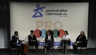 هند صبري في ندوة قرطاج السينمائي 