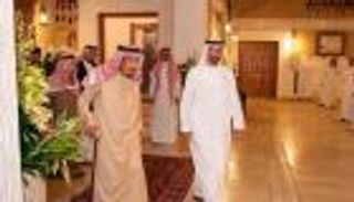 خادم الحرمين الشريفين يستقبل الشيخ محمد بن زايد