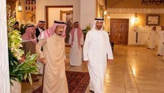 الملك سلمان بن عبدالعزيز آل سعود والشيخ محمد بن زايد آل نهيان