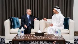 الشيخ عبدالله بن زايد آل نهيان وزير الخارجية والتعاون الدولي الإماراتي ونظيره العراقي