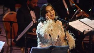 المطربة الكويتية نوال في حفل مهرجان الموسيقى العربية