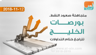 بورصات الخليج تتراجع ختام التداولات