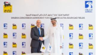 "أدنوك" تبرم اتفاقية امتياز مع "إيني" بمشروع عملاق للغاز الحامض البحري