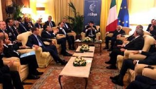 جانب من الاجتماع الأمني الرئاسي حول ليبيا