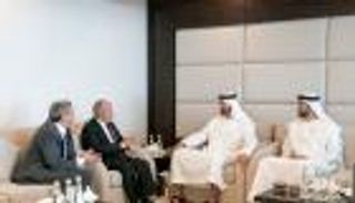 ‏محمد بن زايد يستقبل رئيس الهيئة العليا للتجمع اليمني للإصلاح