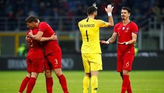 لاعبو البرتغال بعد مباراة إيطاليا