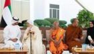 محمد بن زايد يستقبل المشاركين في ملتقى تحالف الأديان لأمن المجتمعات