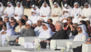 سيف بن زايد يشهد مصادقة قادة الأديان على "بيان أبوظبي" في واحة الكرامة