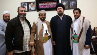 وفد مليشيا الحوثي إلى جوار حفيد الخميني