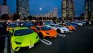 200 موديل مختلف من لامبورجيني في احتفال اليابان بالسيارة