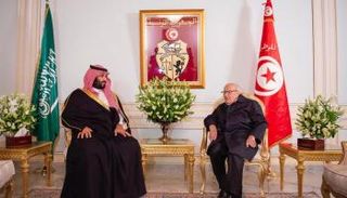 الرئيس التونسي يستقبل ولي العهد السعودي 