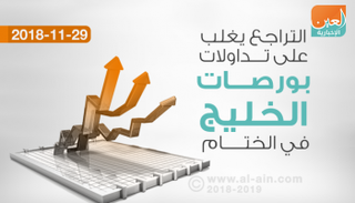 تراجع شبه جماعي لبورصات الخليج