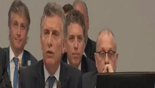 ماكري خلال افتتاح قمة العشرين