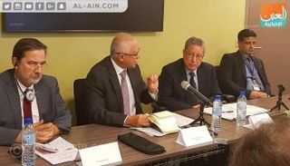  رياض ياسين سفير اليمن في فرنسا خلال الندوة