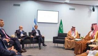 الأمير محمد بن سلمان بن عبد العزيز خلال اللقاء