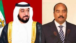 الشيخ خليفة بن زايد آل نهيان والرئيس محمد ولد عبدالعزيز