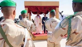 الأمير محمد بن سلمان بن عبدالعزيز والرئيس الموريتاني