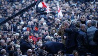 جريجول فاشادزي خلال الاحتجاجات 