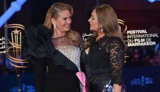 ليلى علوي ويسرا في مهرجان مراكش