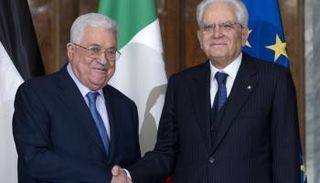 الرئيسان الفلسطيني والإيطالي