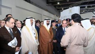 البواردي إلى جانب الرئيس المصري خلال افتتاح فعاليات "إيديكس 2018"