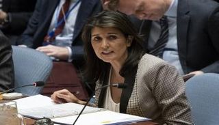 السفيرة الأمريكية لدى الأمم المتحدة نيكي هايلي- أ.ف.ب