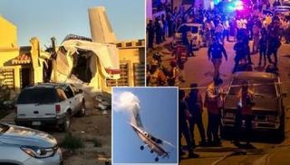  لقطات لحطام الطائرة