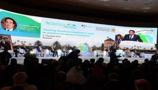 جانب من المنتدى العالمي للهجرة بمراكش 