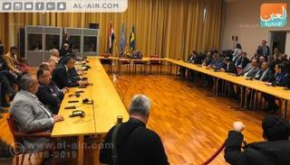 جانب من جلسة انطلاق المشاورات اليمنية بالسويد